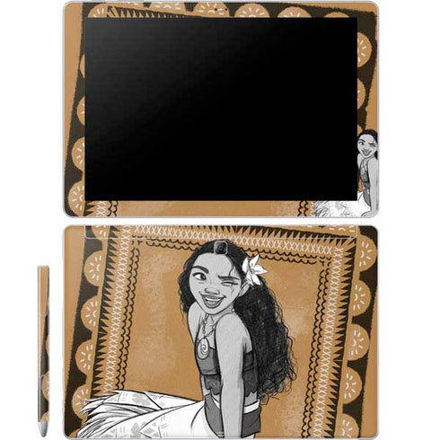 Disney Moana Winking Art Galaxy Book 12in Skin